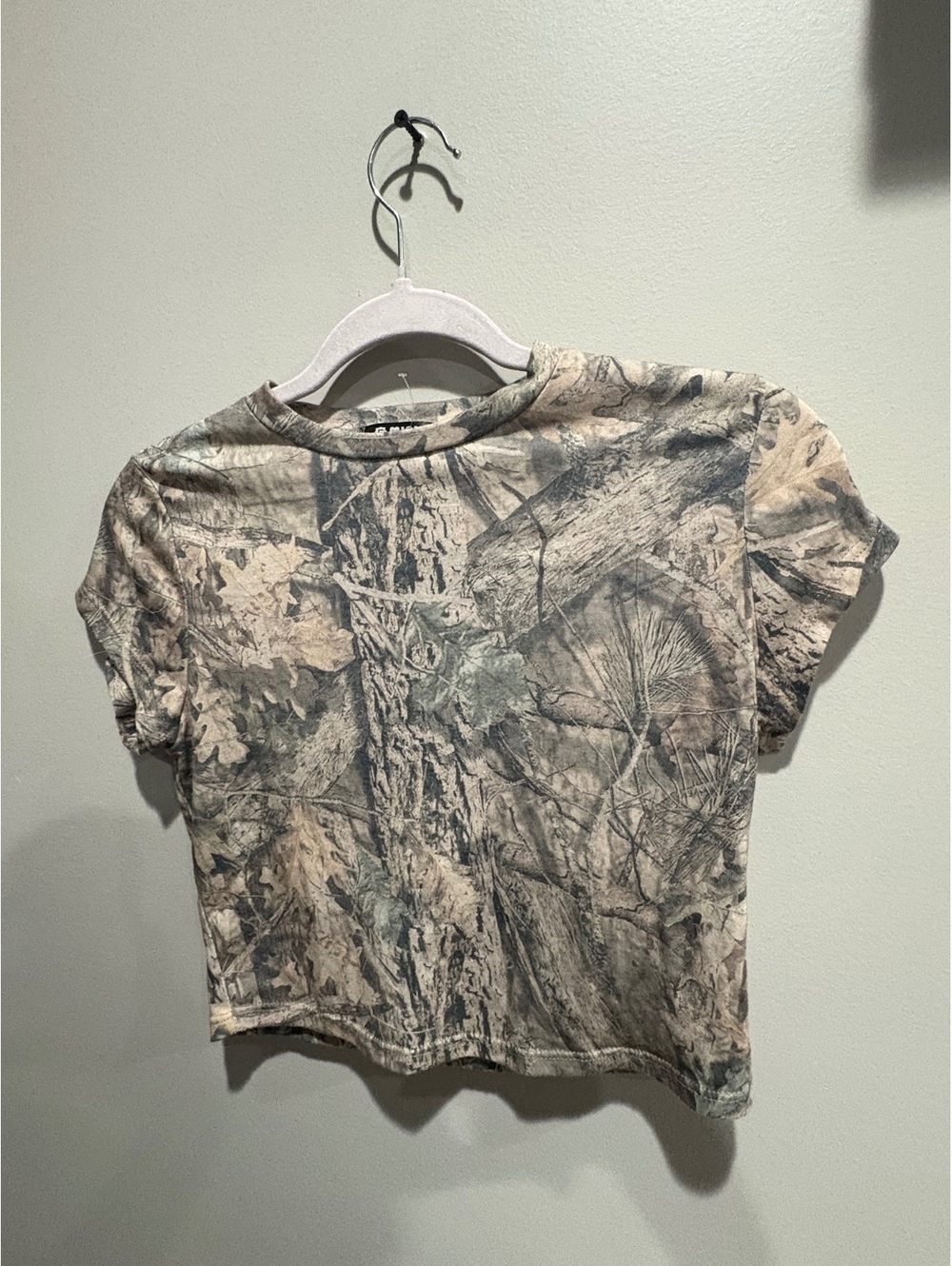Camo Mini Cropped T Shirt